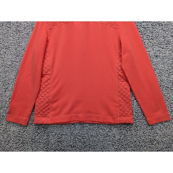 Tommy Bahama Aruba Linen Hybrid Sweater Jacket Womens M Preppy Golf Salmon Pink - Picture 9 of 13